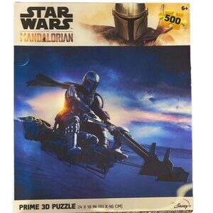 Star Wars the Mandalorian Grogu Sunset Speeder 500 Piece Prime 3D Puzzle NIB